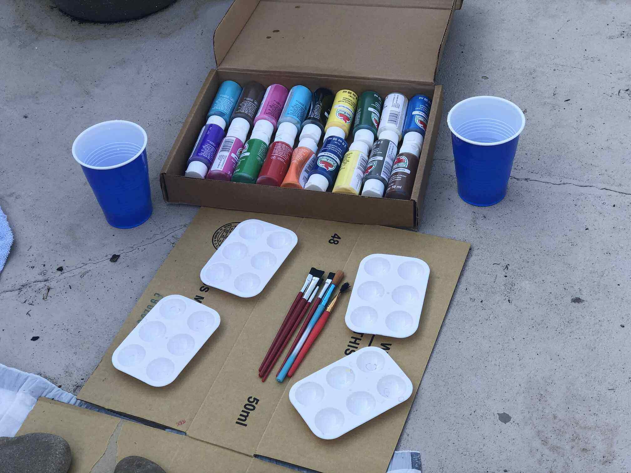 painted rock garden supplies